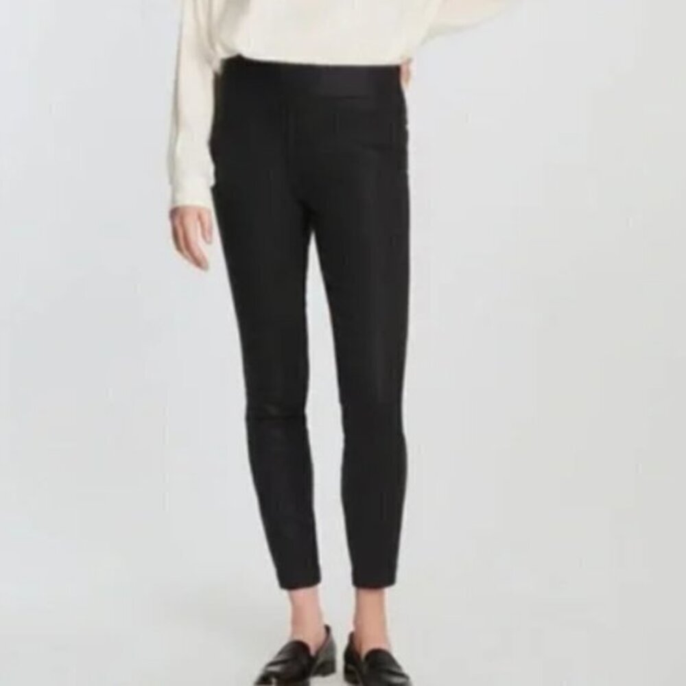 J Brand Black Coated Dellah High Rise Skinny Size 29 Fearful NWT